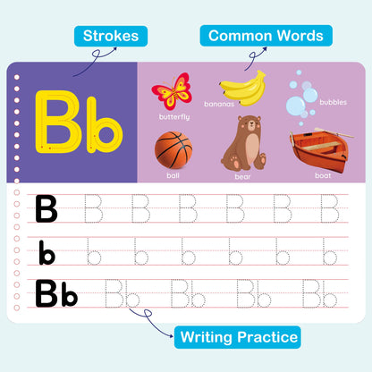 BenBen kindergarten busy book showing eight colorful markers and cleaning cloth.