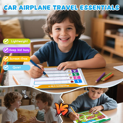 Kid friendly straight and zig-zag line tracing exercises for fine motor skill development.