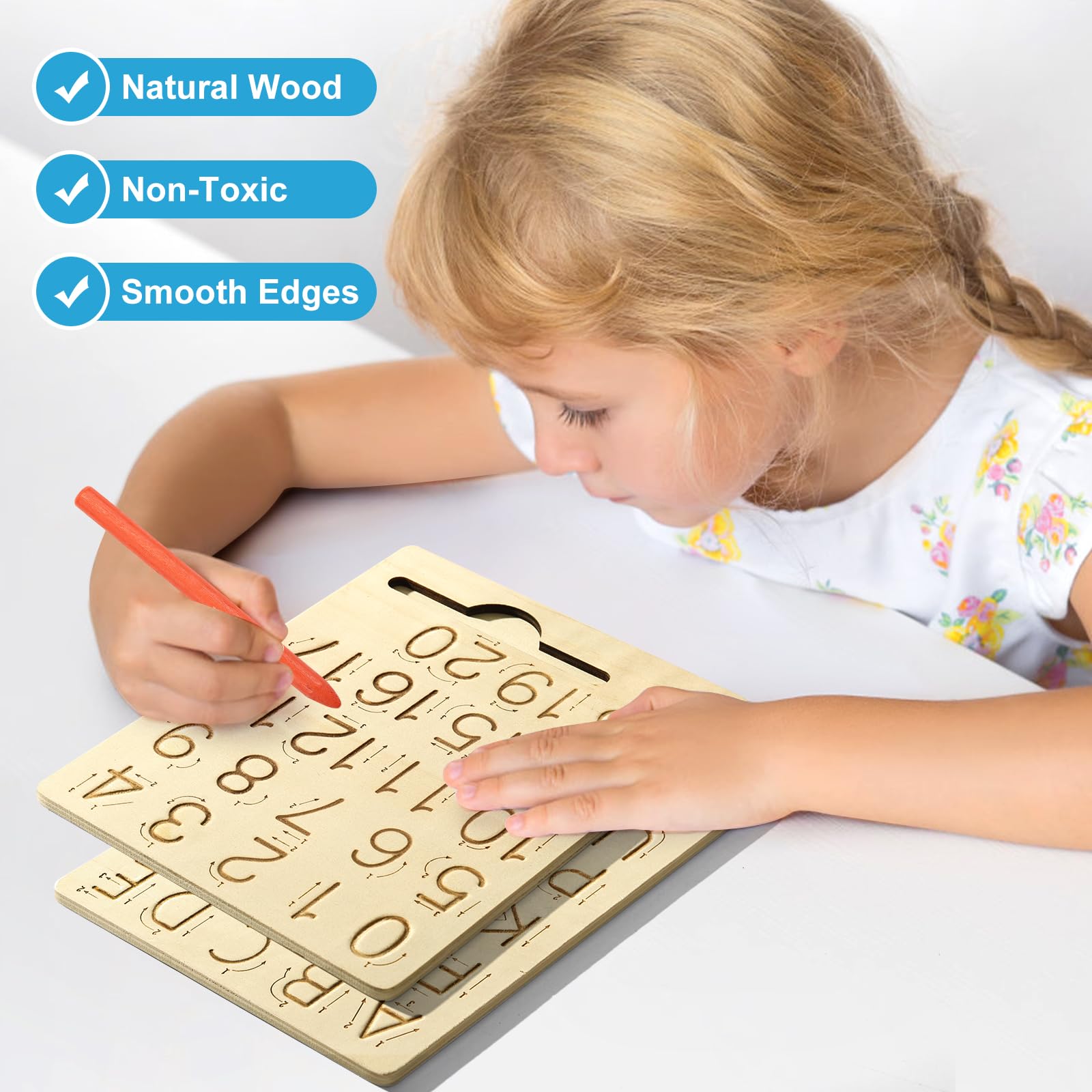 Premium quality wooden handwriting practice set by Hzsshb for homeschool environments