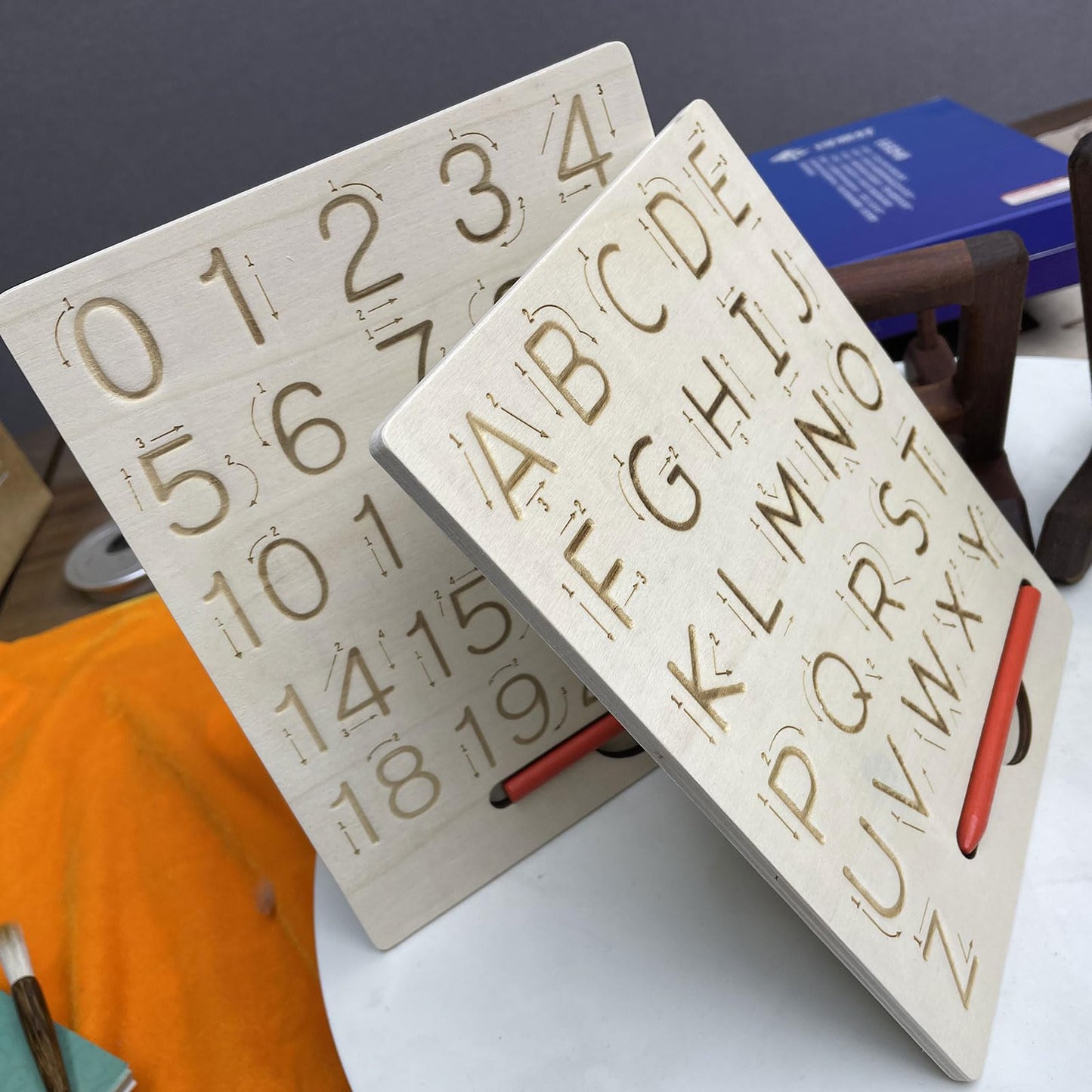 Safe burr free edges on the dual sided alphabet board by Hzsshb