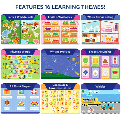 Skillmatics busy book showing tracing and counting tasks for early childhood development