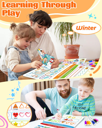Walenced preschool educational travel toy packed for car and airplane entertainment