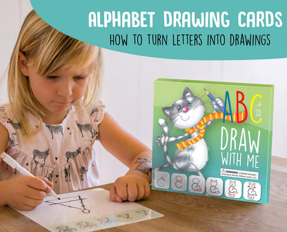 Close up of a child using the dry erase marker on a reusable letter tracing card.