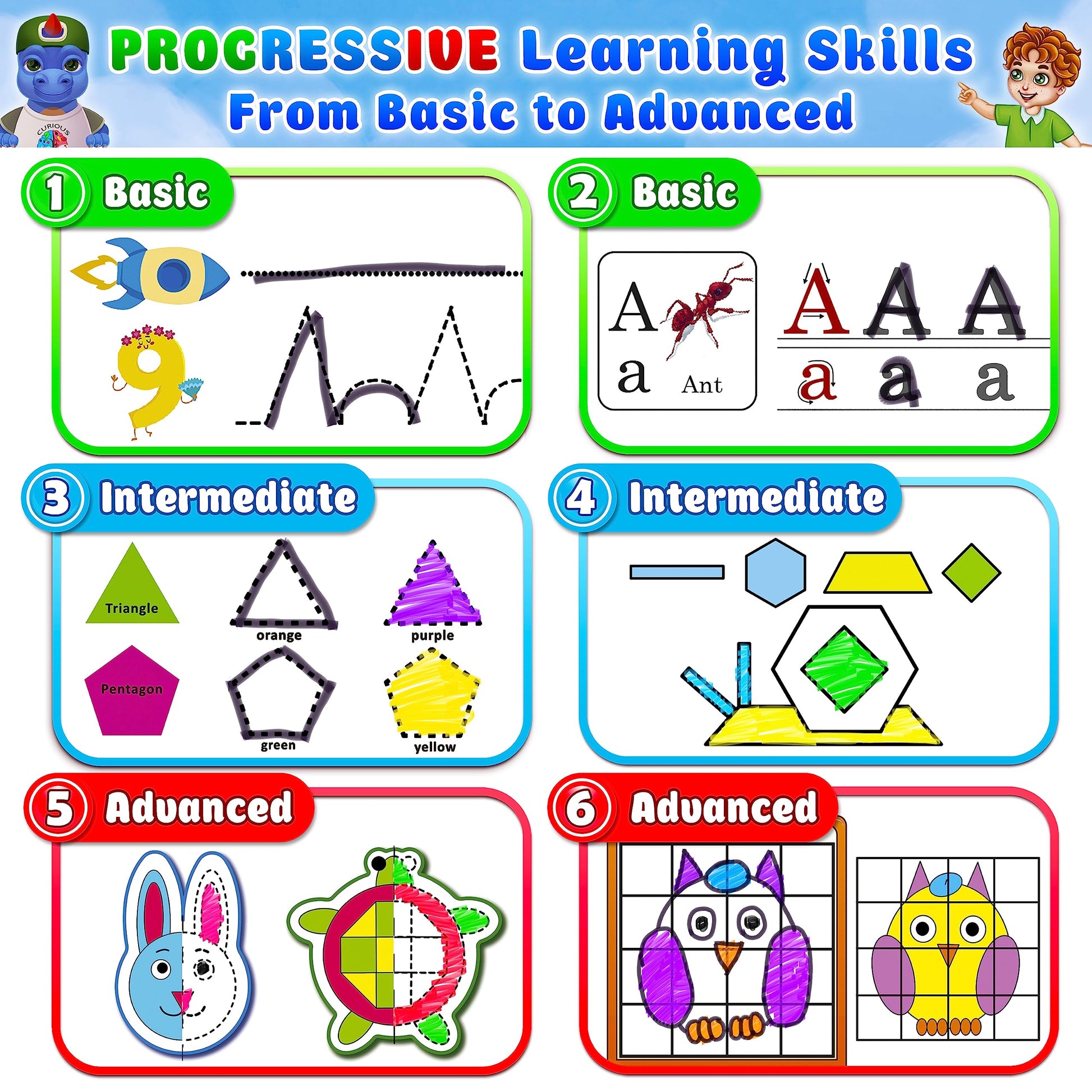 Curious 2 Learn preschool busy book showing durable tear resistant pages