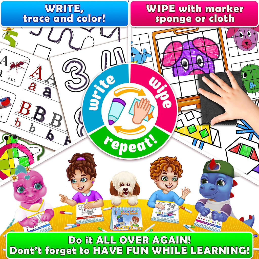 Curious 2 Learn blue interactive binder for fine motor skill development