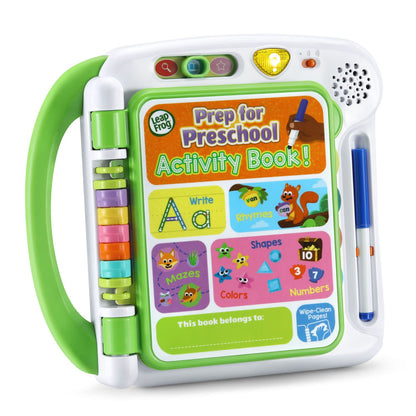 LeapFrog toddler learning toy open to alphabet touch sensitive page with colourful illustrations.