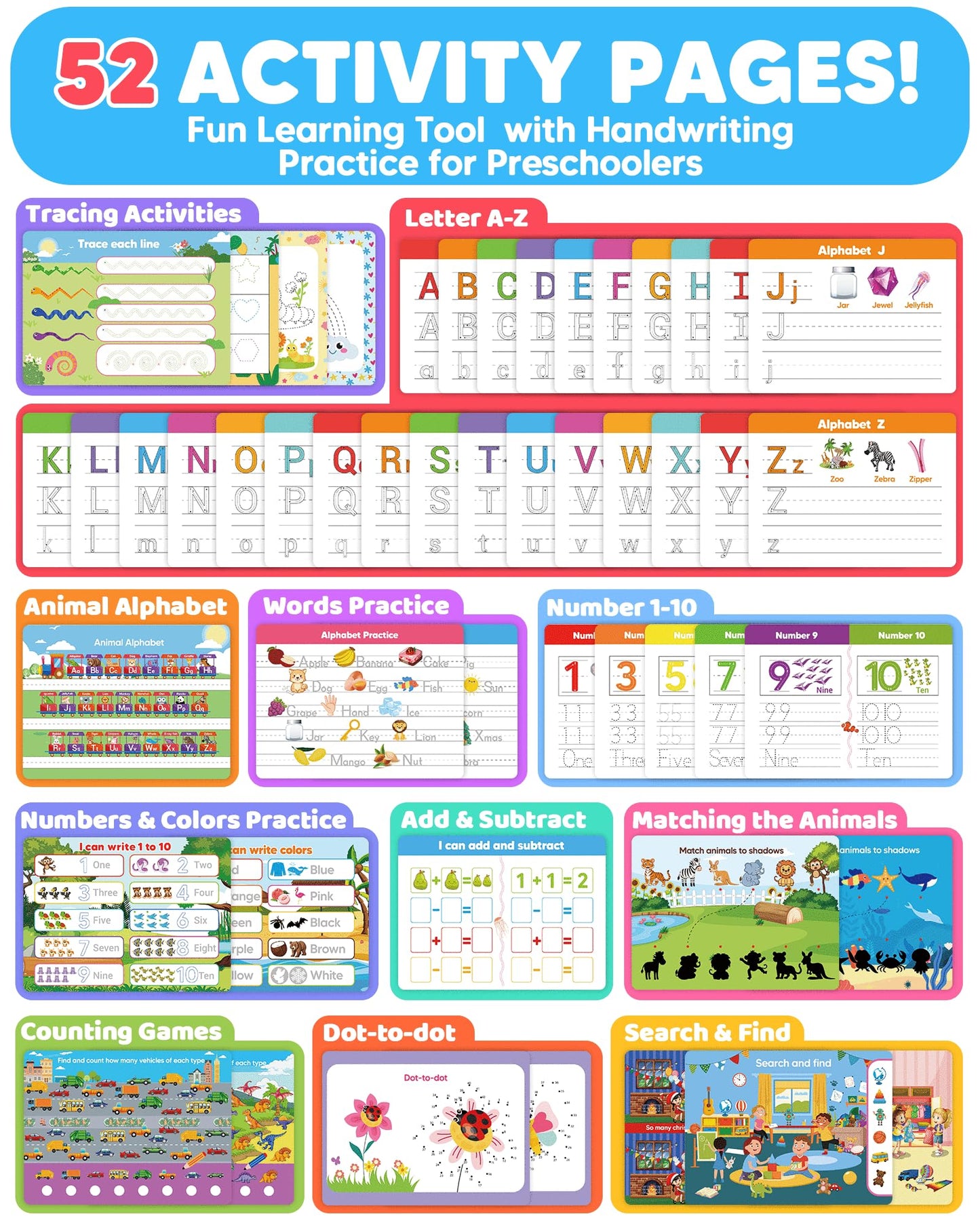 Curious 2 Learn toddler busy book opened to a letter handwriting practice page with dry erase markers.