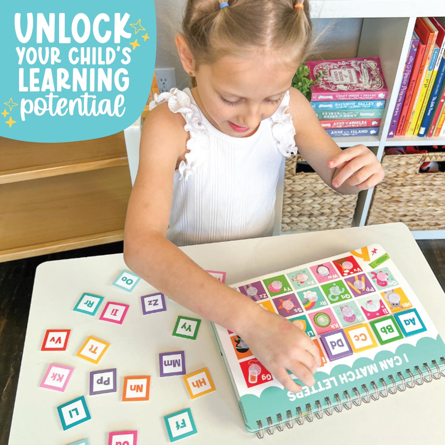 Hadley Designs preschool learning binder illustrating the numbers and counting activity sheet.