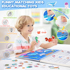 URMYWO kids activity workbook set highlighting the full packaging contents including markers and stickers.