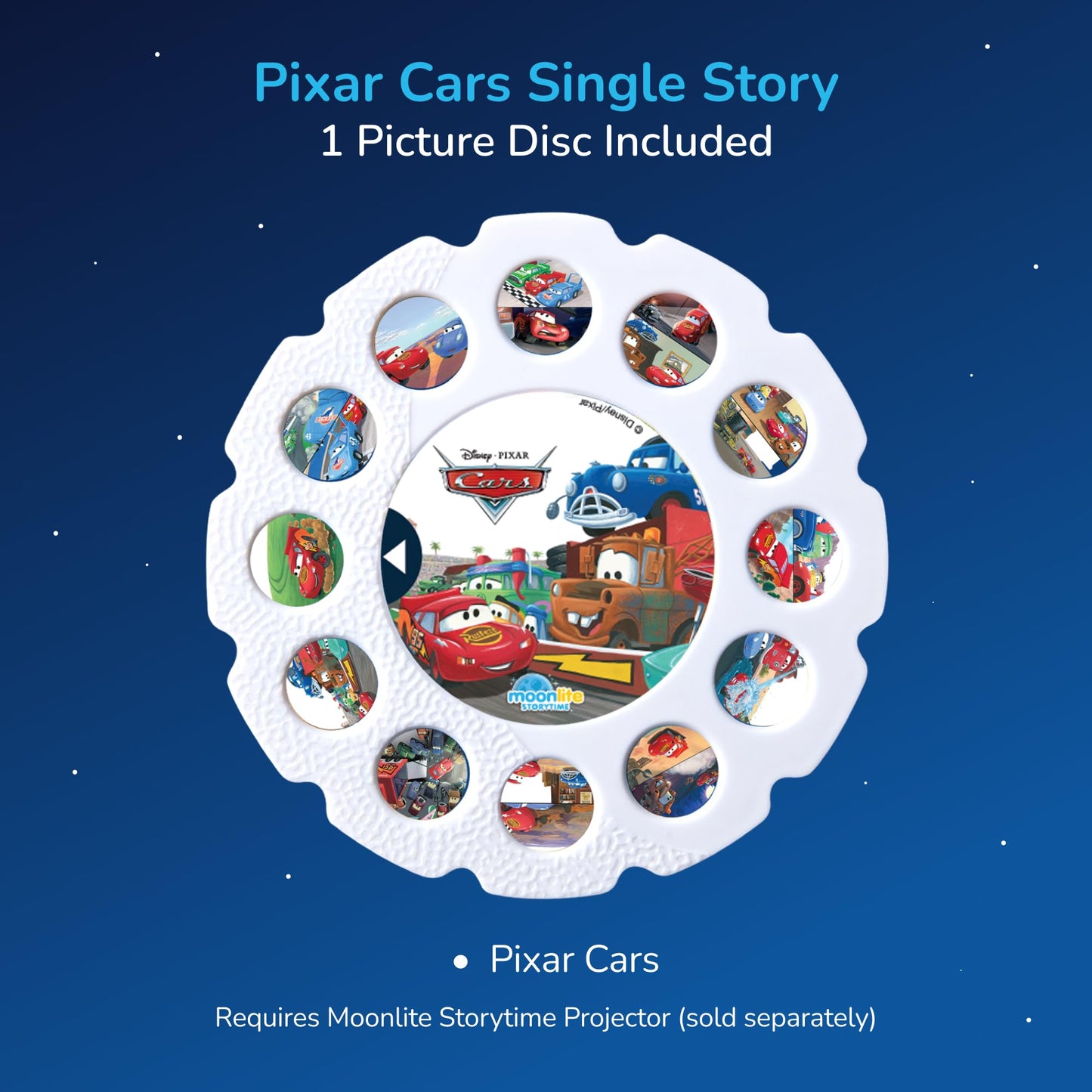 Interactive early learning gift package featuring the Moonlite Cars digital storybook disc.