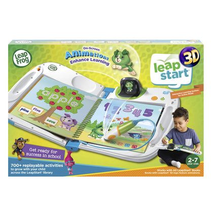 LeapFrog child learning device side view highlighting compact and portable design.