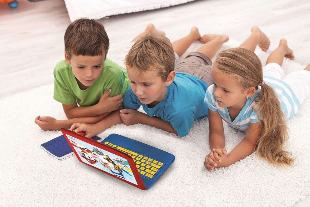 Lexibook interactive bilingual laptop demonstrating language and spelling practice modules