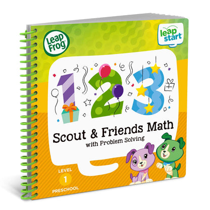 Interactive pages of the LeapFrog preschool level one math book highlighting numbers one to ten