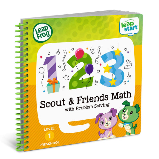 Interactive pages of the LeapFrog preschool level one math book highlighting numbers one to ten