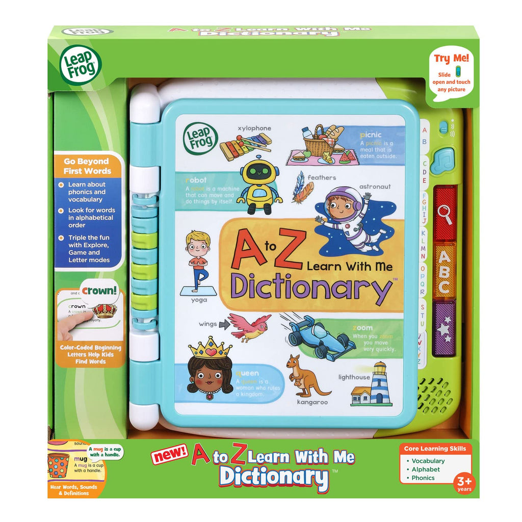 LeapFrog electronic dictionary for kids demonstrating the Explore and Game modes