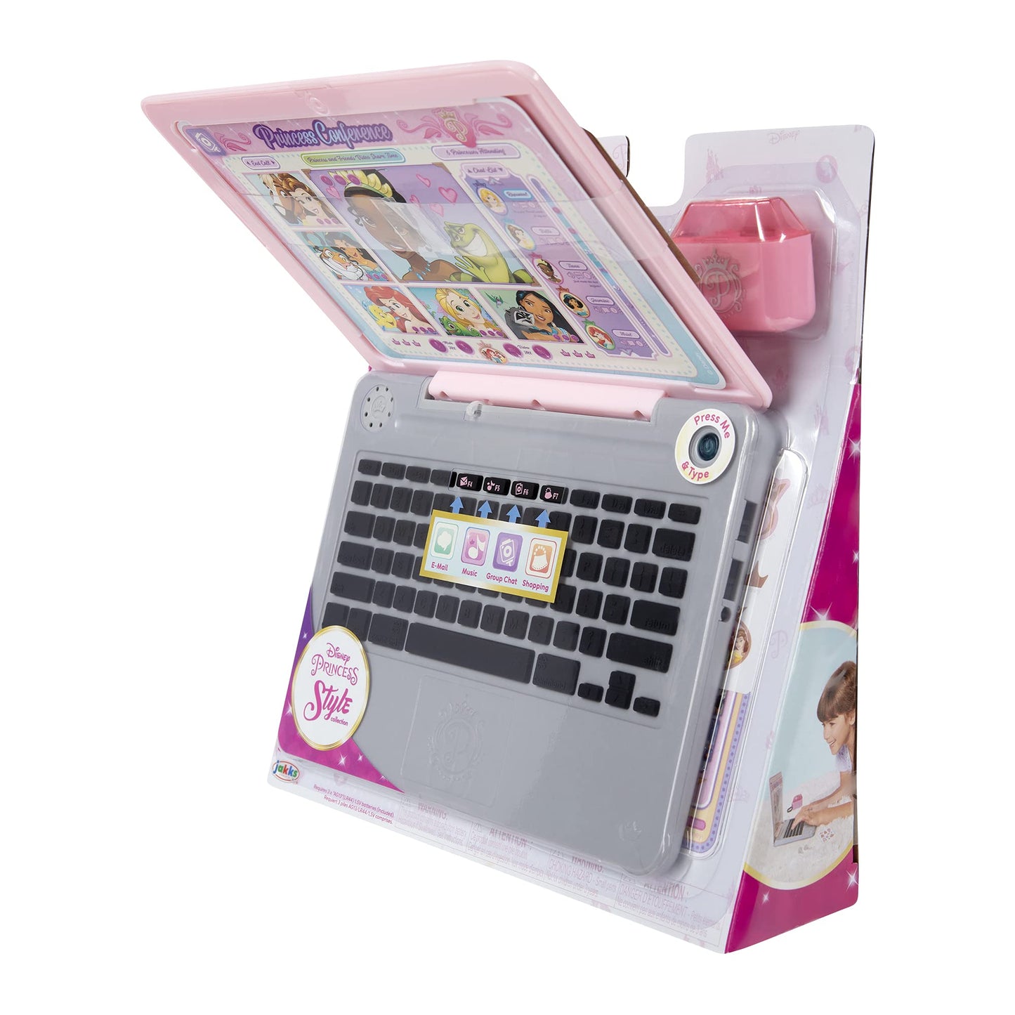 Sticker sheet for customizing the imported Disney Princess style collection laptop.