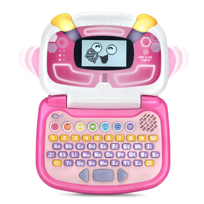 Close up view of the letter and number keys on the LeapFrog children computer