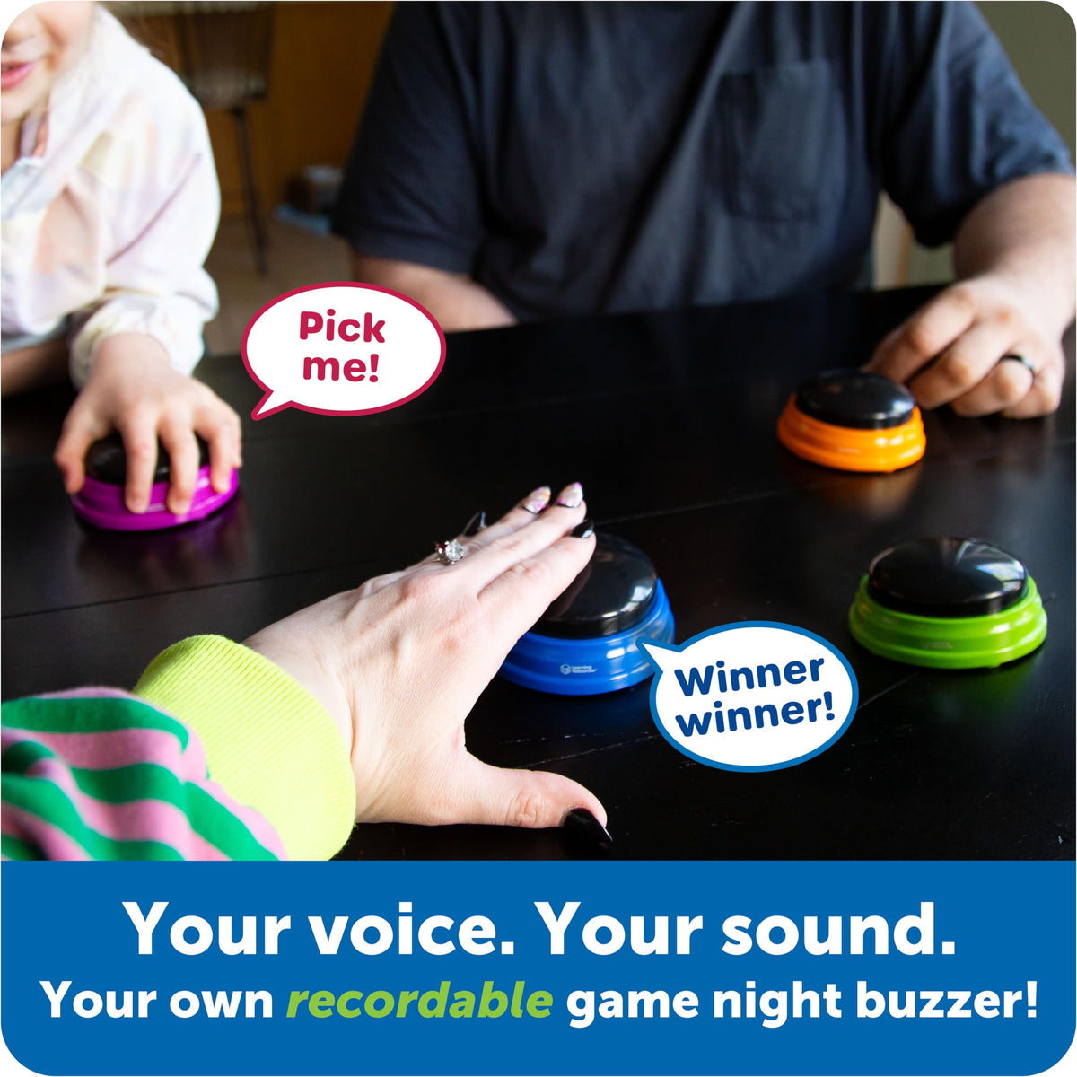 Learning Resources interactive sound effect answer buttons for school group activities