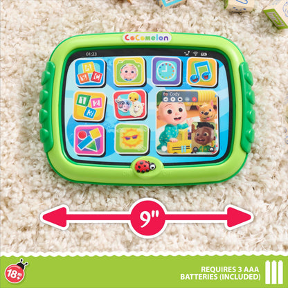 Packaging view of the authentic imported Just Play early learning interactive device.