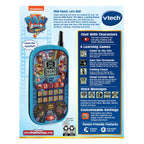 USA imported Vtech toddler smart phone packaging back view with specifications.