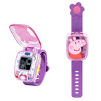 Purple learning gadget for toddlers featuring adjustable strap and durable child safe protective cover