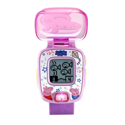Authentic VTech learning wrist watch packaging highlighting age appropriate early childhood features