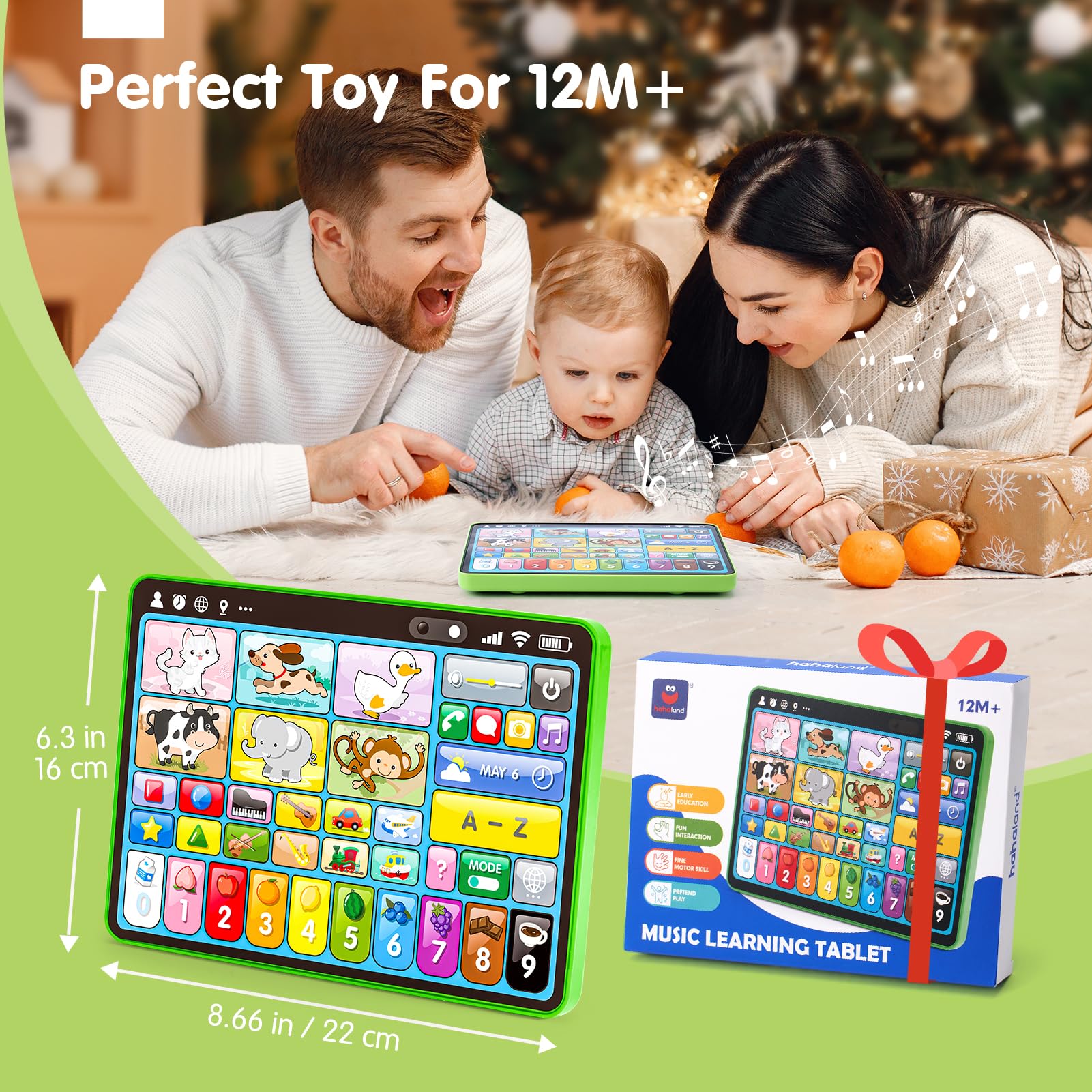 Imported preschool learning tablet designed for sensory engagement and fine motor skill practice.