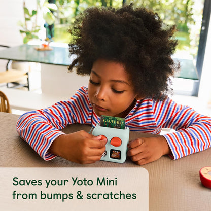 Kid friendly anti slip silicone skin cover for Yoto Mini audio device