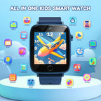 Vilicert touch screen kids watch displaying the puzzle games selection interface