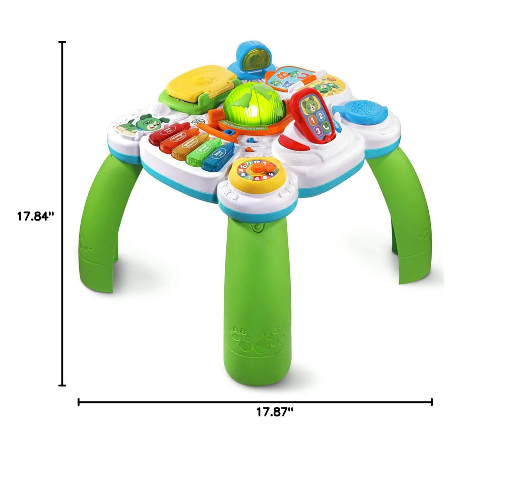 LeapFrog baby learning station showing the light up globe and desk lamp features