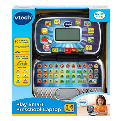 VTech learning device rear view detailing secure toddler-safe battery compartment panel