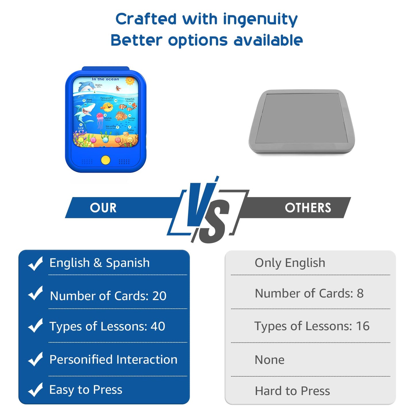 Qiaojoy early development toy with dual level volume control buttons visible