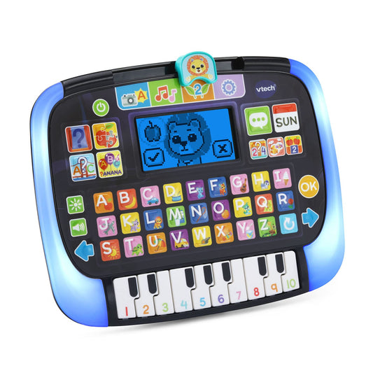 VTech electronic learning toy for toddlers with color changing LED border turned to purple