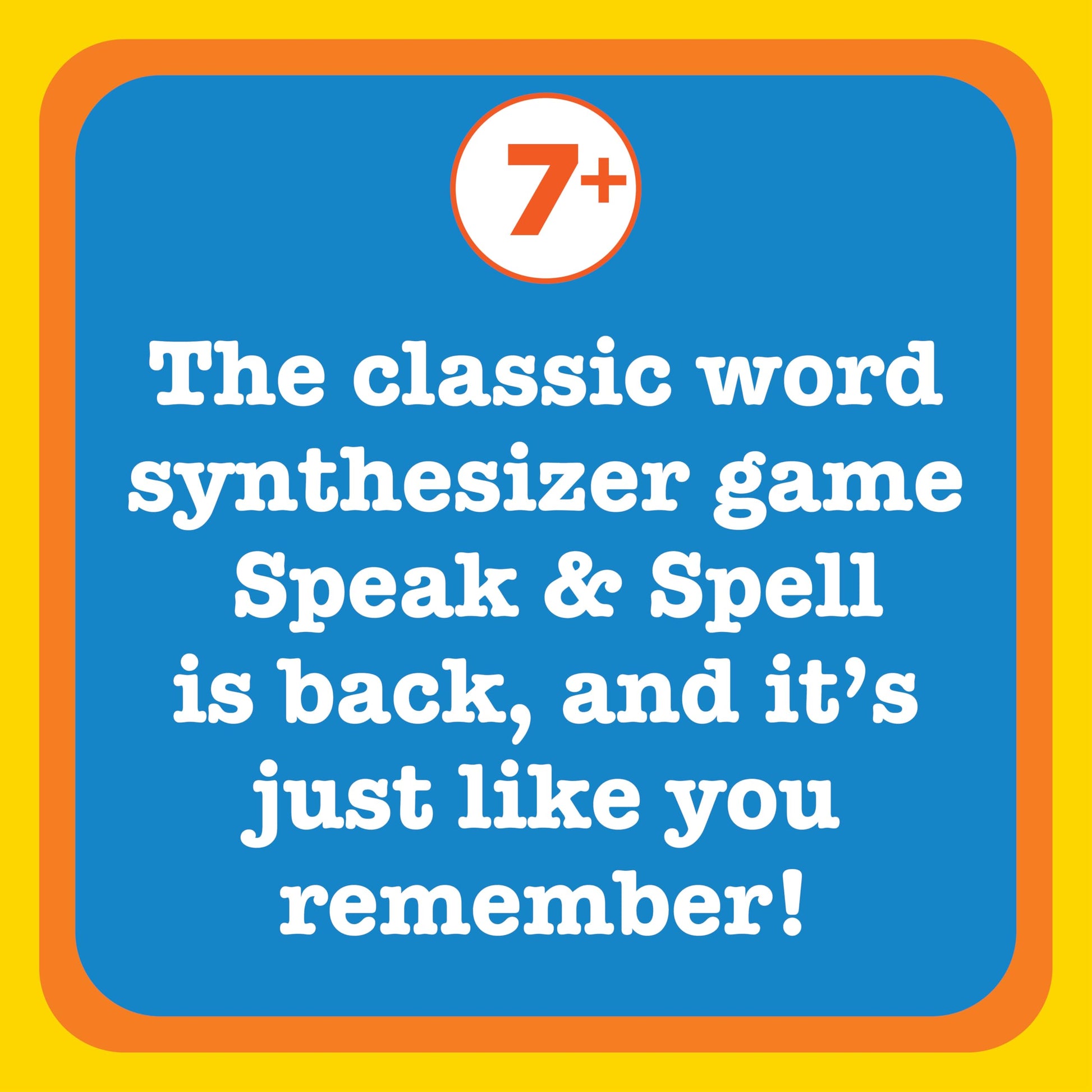 PlayMonster Speak And Spell alphanumeric keyboard layout and game mode selection keys detailed view