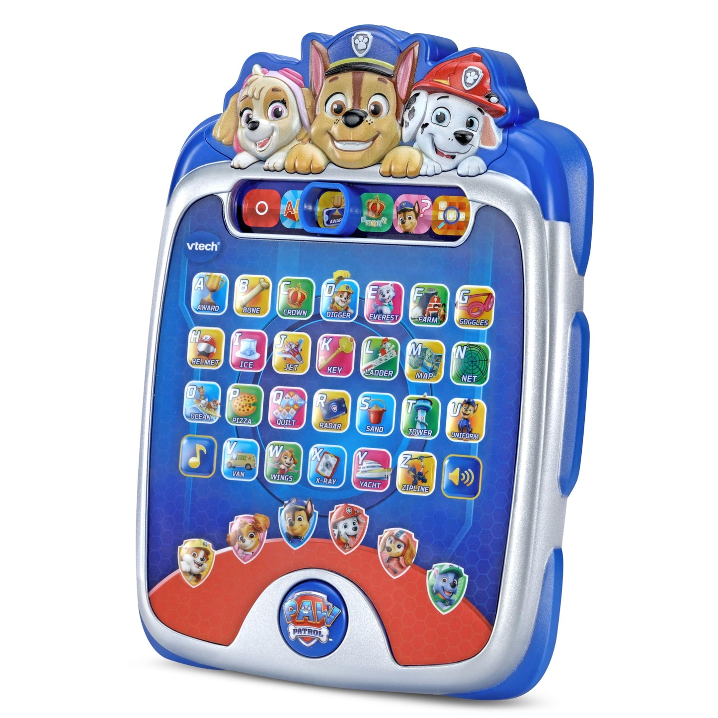 Authentic USA imported preschool educational device packaging showing the active learning modes and Ryder imagery.