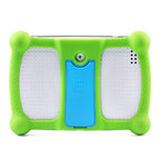 Close up view of LeapFrog seven inch shatter safe touchscreen showing child friendly navigation menus