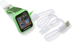 Accutime imported Minecraft digital watch package showing included USB charging cable accessory