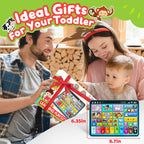 Peacurh toddler educational device displaying the rear child safety battery compartment layout