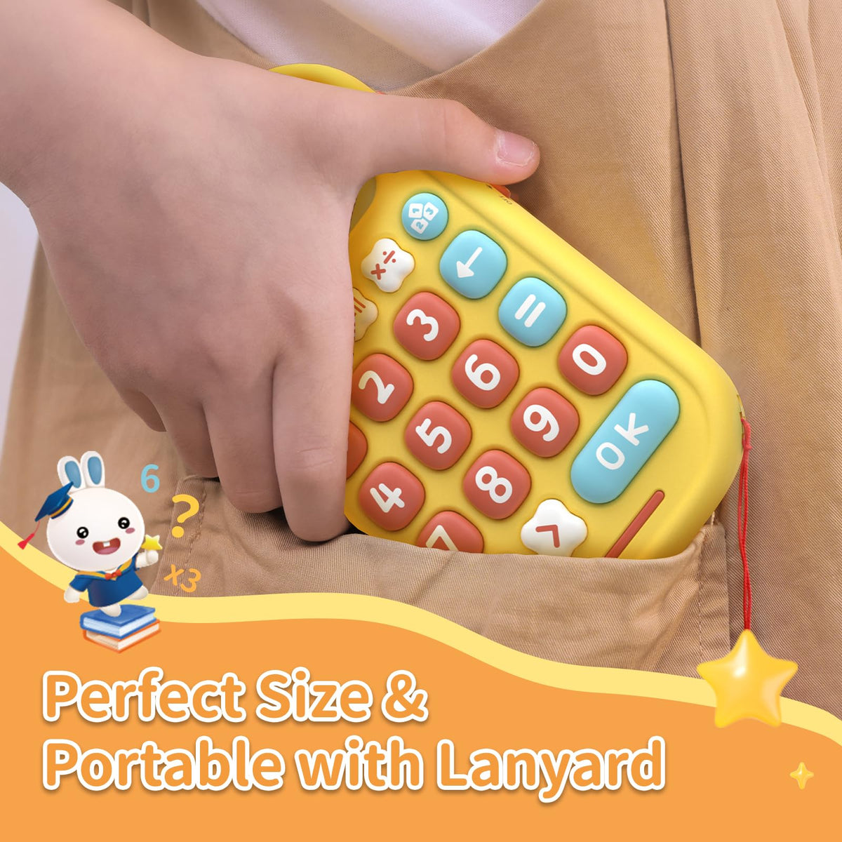 Alilo educational handheld device showing the interactive logic game options on the display screen.