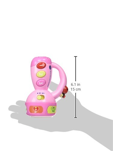 VTech spin and learn color flashlight pink displaying side counting buttons