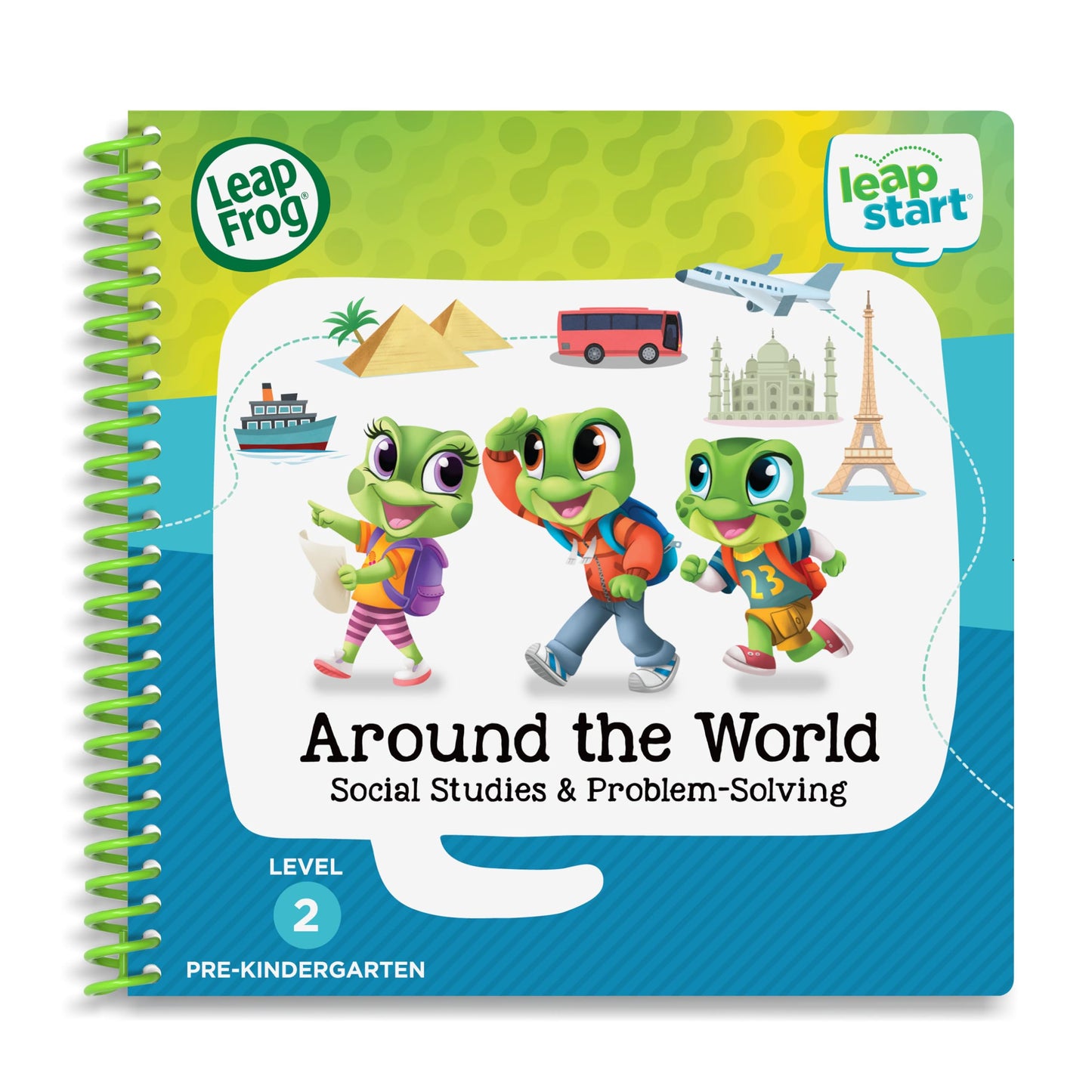 LeapFrog LeapStart four pack bundle opened to show the included reward stickers and multi level interactive games.