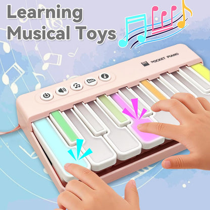 BWNOPQ portable travel keyboard musical instrument showing compact size for children