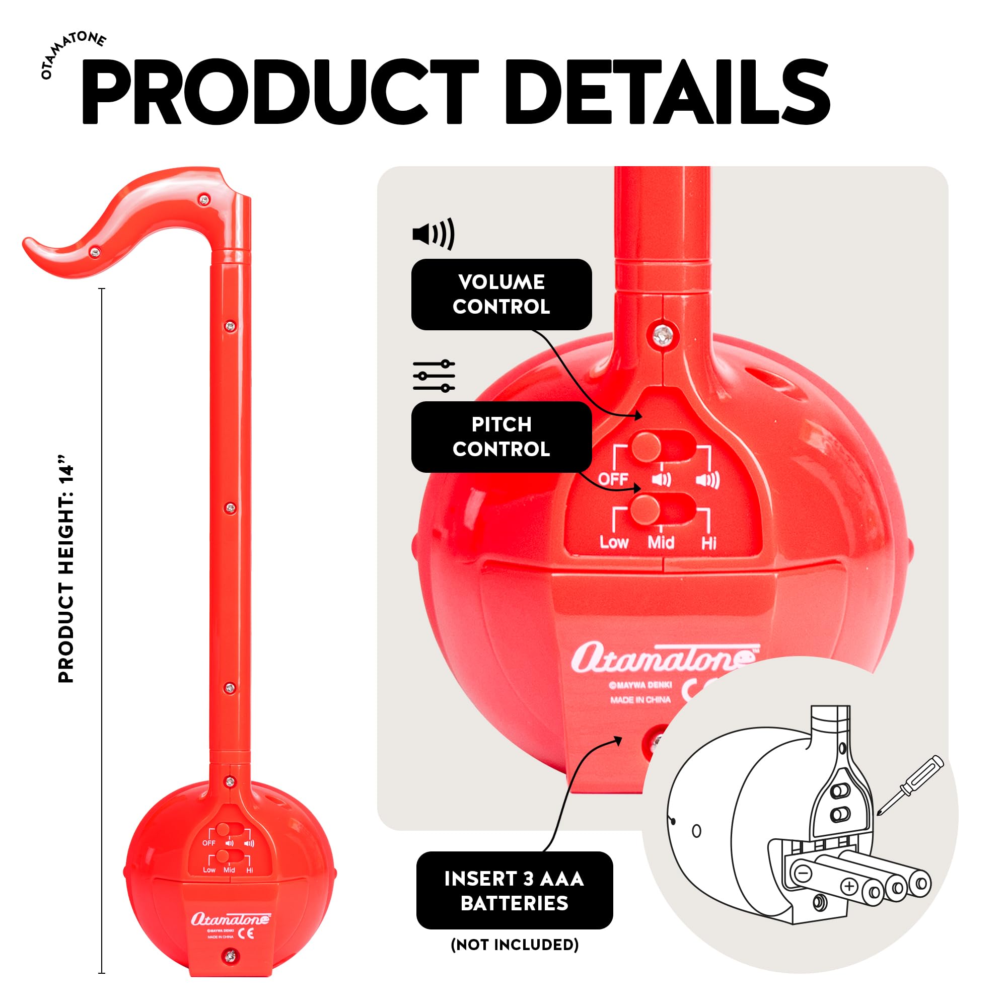 Maywa Denki Otamatone red color variant packaging details