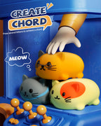 Child hands pressing the Ruko 1701 cat piano keys to play real musical scales.