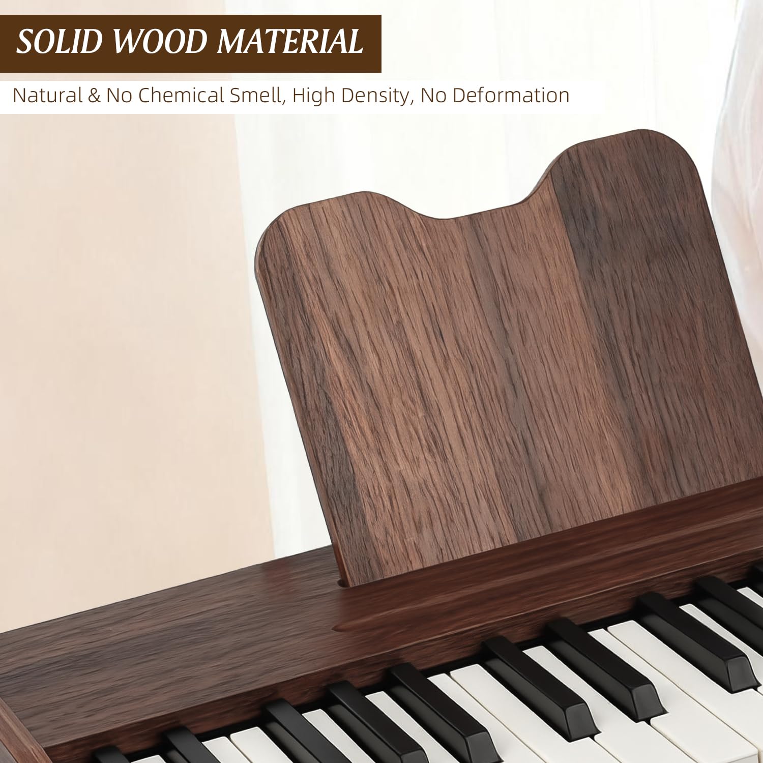 Imported kids electronic piano showing the rear built-in speaker and USB-C power port