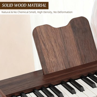 Imported kids electronic piano showing the rear built-in speaker and USB-C power port