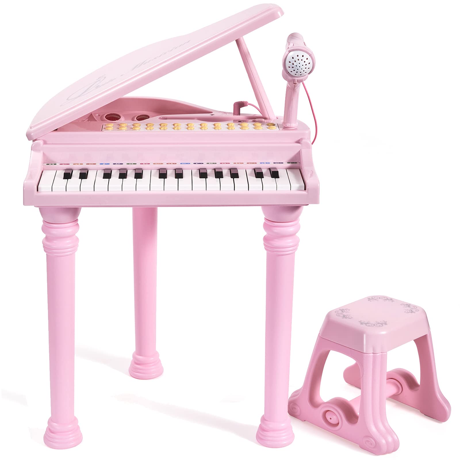 Conomus musical toy set with the adjustable karaoke microphone highlighted for singing along.