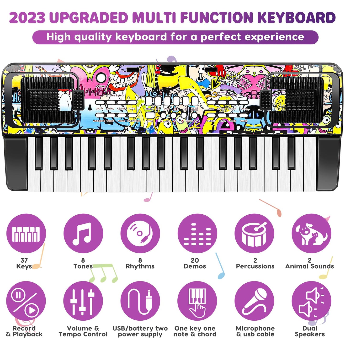 M SANMERSEN children digital electronic musical toy showing record and playback control buttons