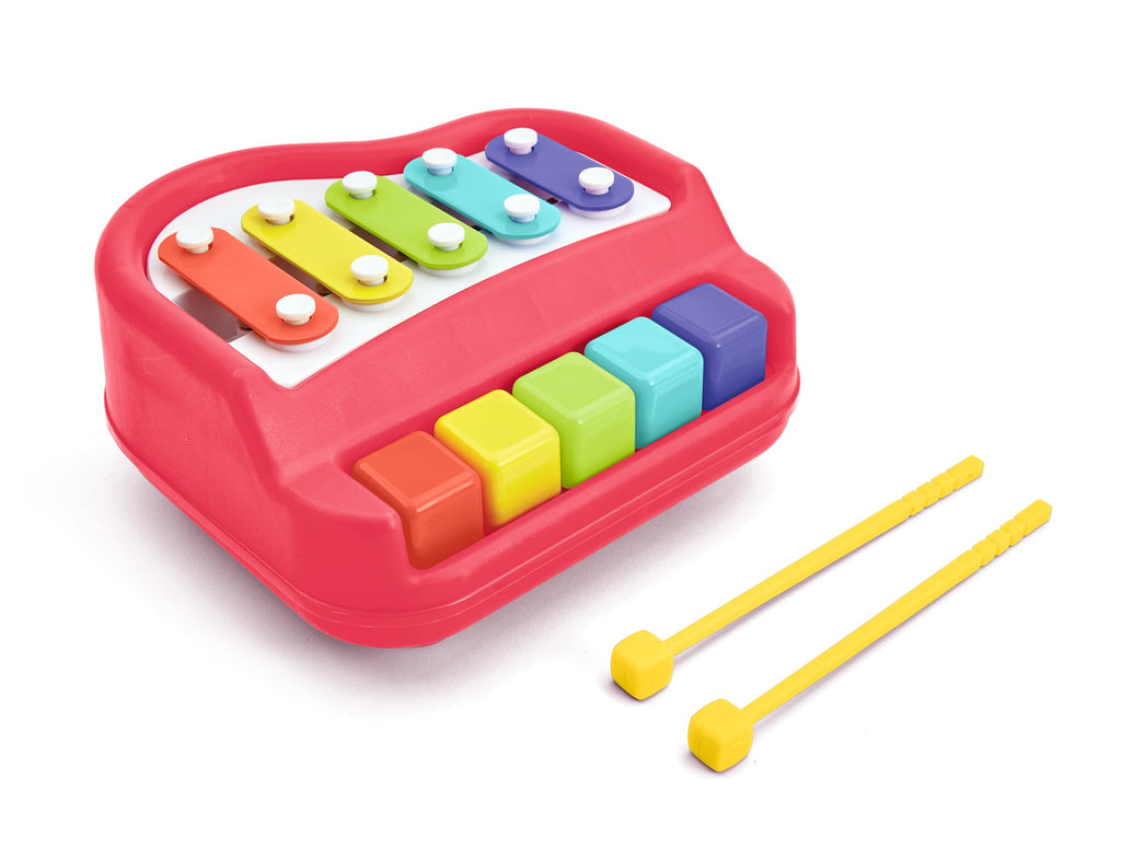 Underneath view of the Kidoozie toddler musical toy highlighting the neat mallet storage slots.
