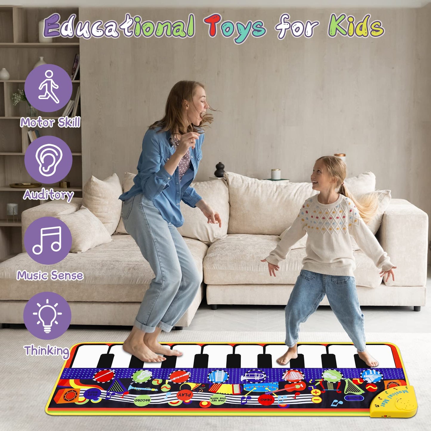 Soft non toxic fabric texture of the M SANMERSEN keyboard mat showcasing the safe cotton padding structure